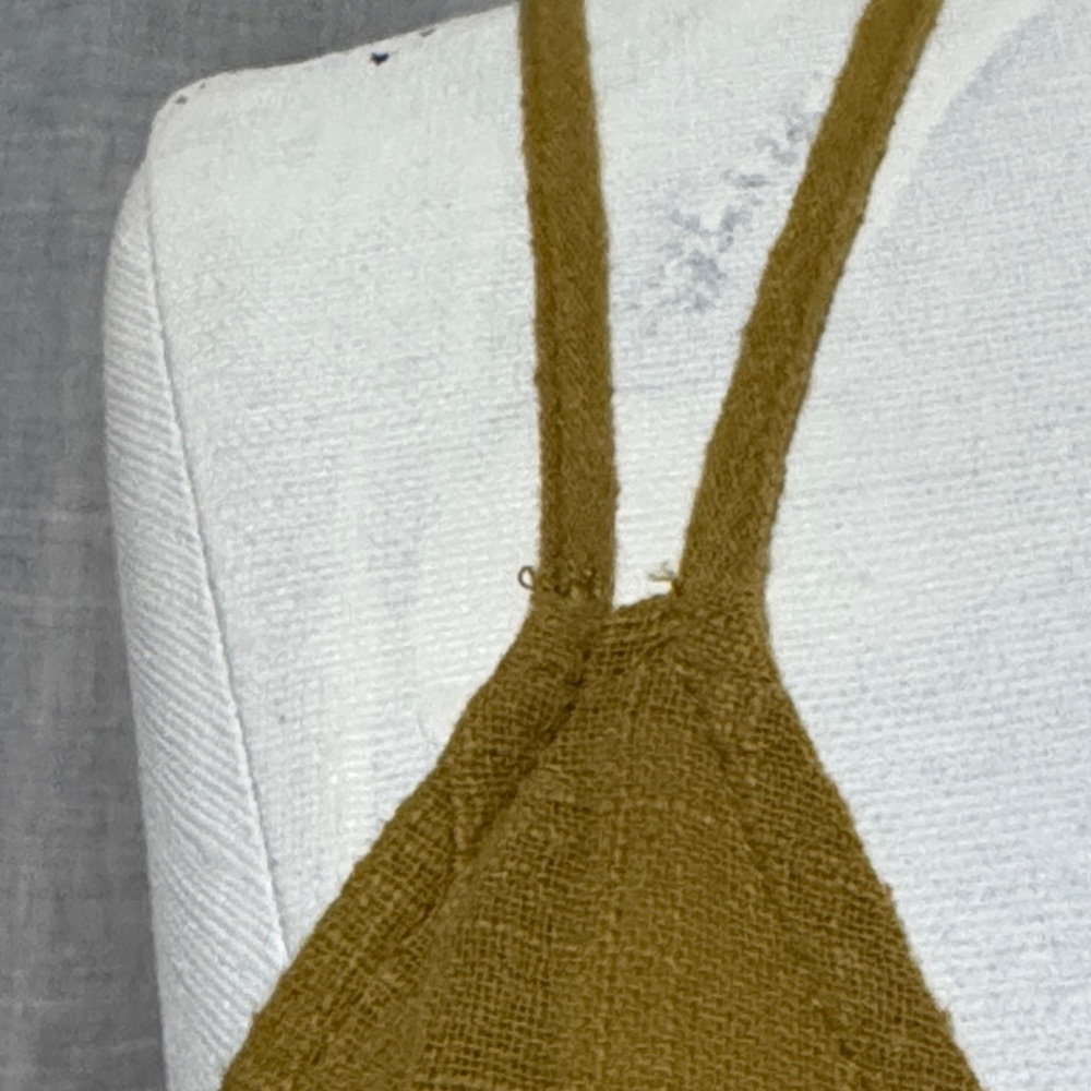 100% Cotton Lush Brand Skater Style Strappy Dress-Sz S-Chartreuse-GUC - Picture 6 of 16